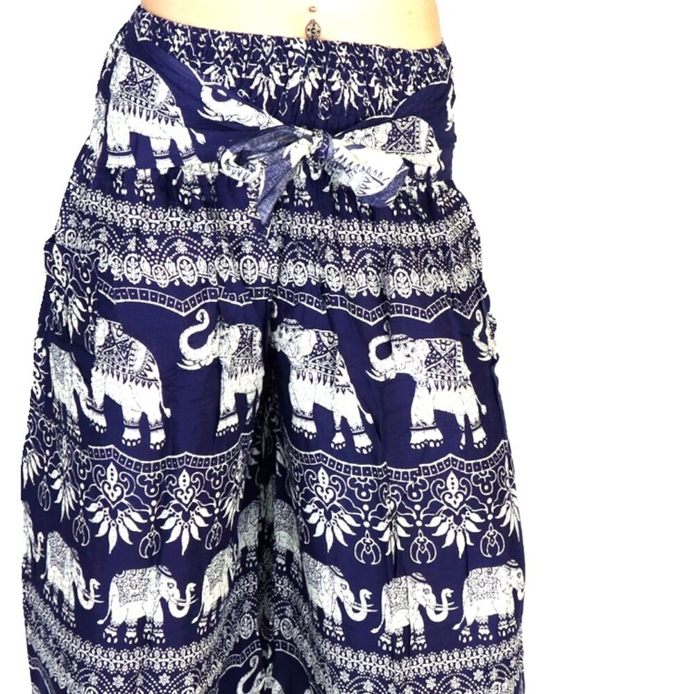 Imperil Elelphant Wide Leg Pants Dark Blue